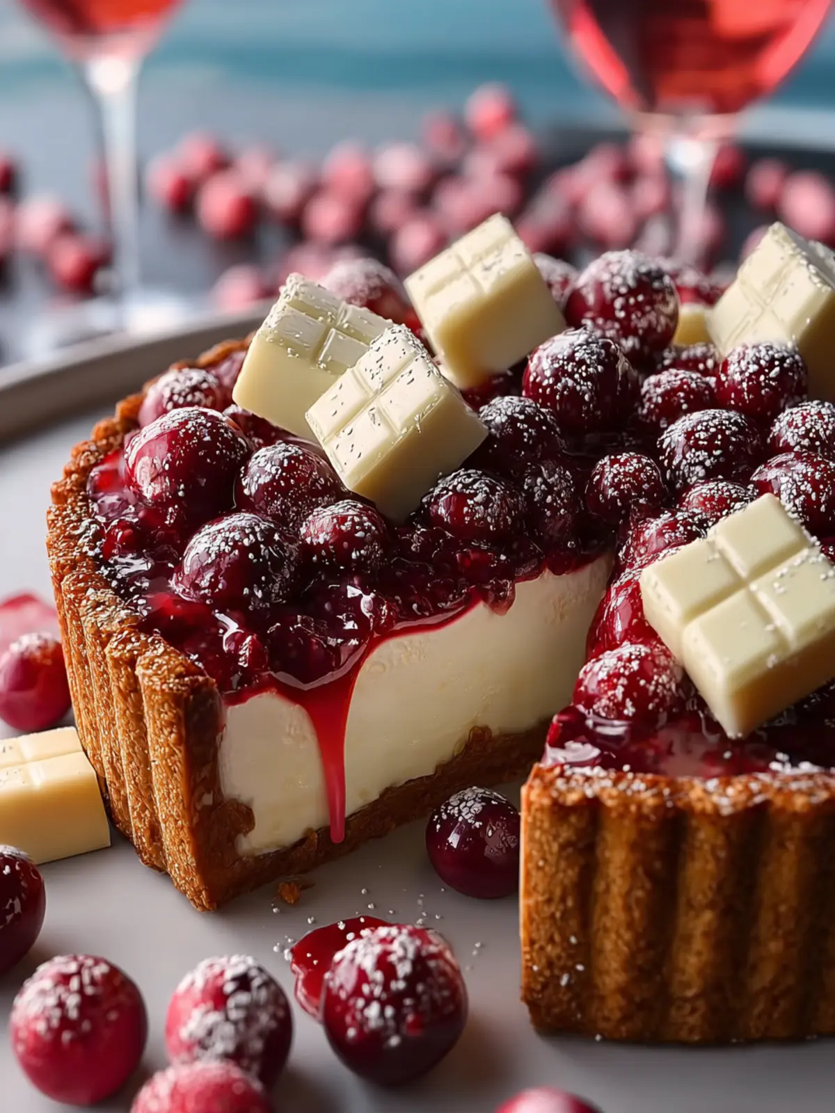 Cranberry White Chocolate Tart: Indulgent Bliss in Every Bite 7 Cranberry White Chocolate Tart Third Image bmgbqg