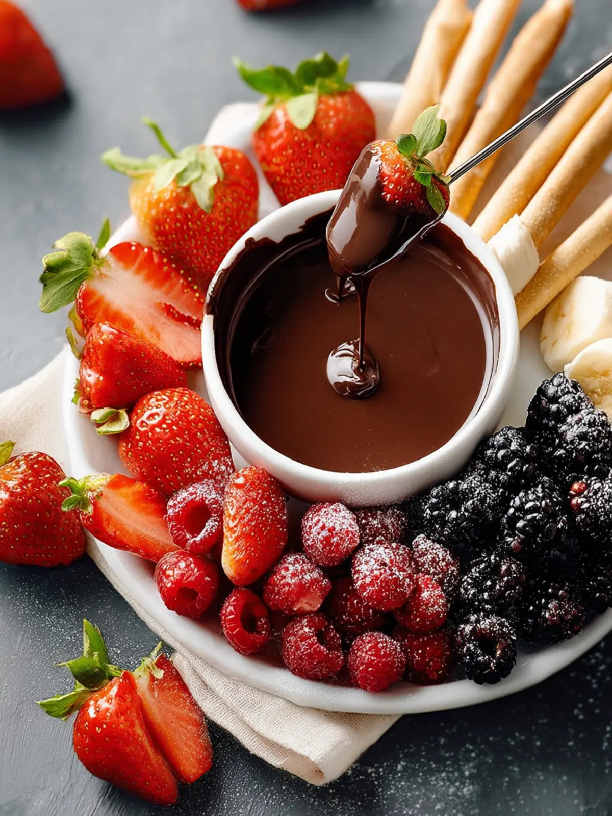 Easy Chocolate Fondue: Irresistibly Indulgent Dessert Delight 6 Easy Chocolate Fondue Recipe Second Image junn9p