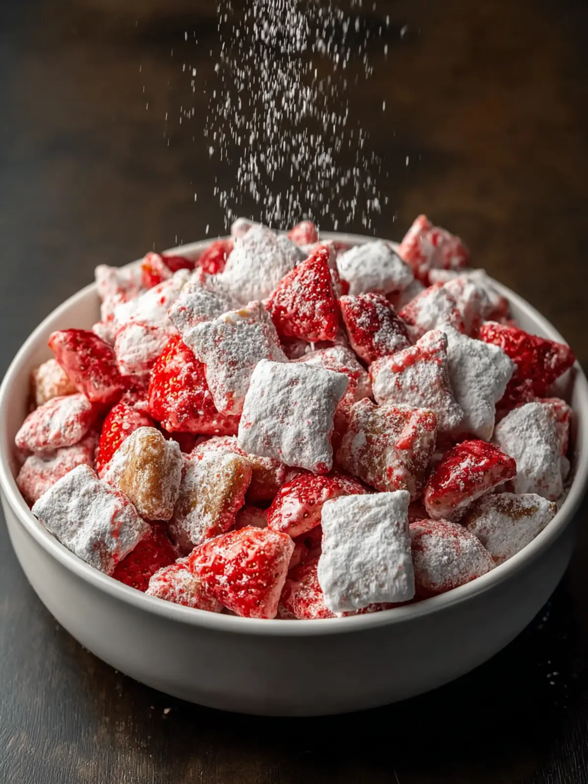 Easy Strawberry Shortcake Puppy Chow Recipe Third Image icqjpi