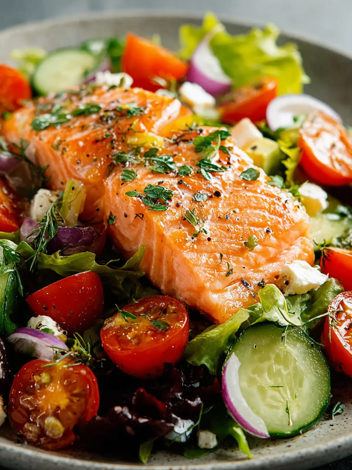 Irresistible Fresh Salmon Salad Recipe for a Healthy Meal First Image