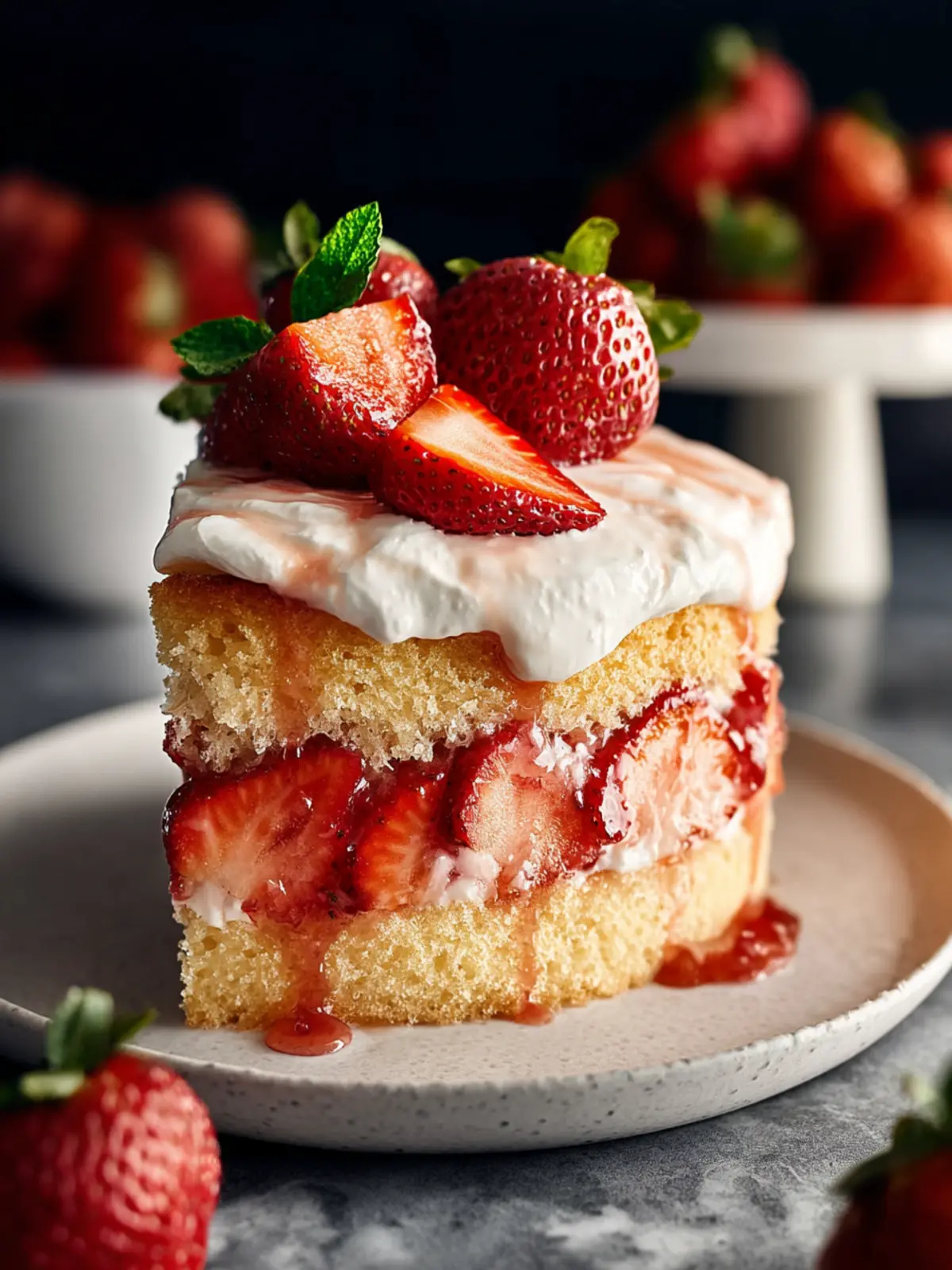 Irresistible Gluten Free Strawberry Shortcake Cake Recipe First Image