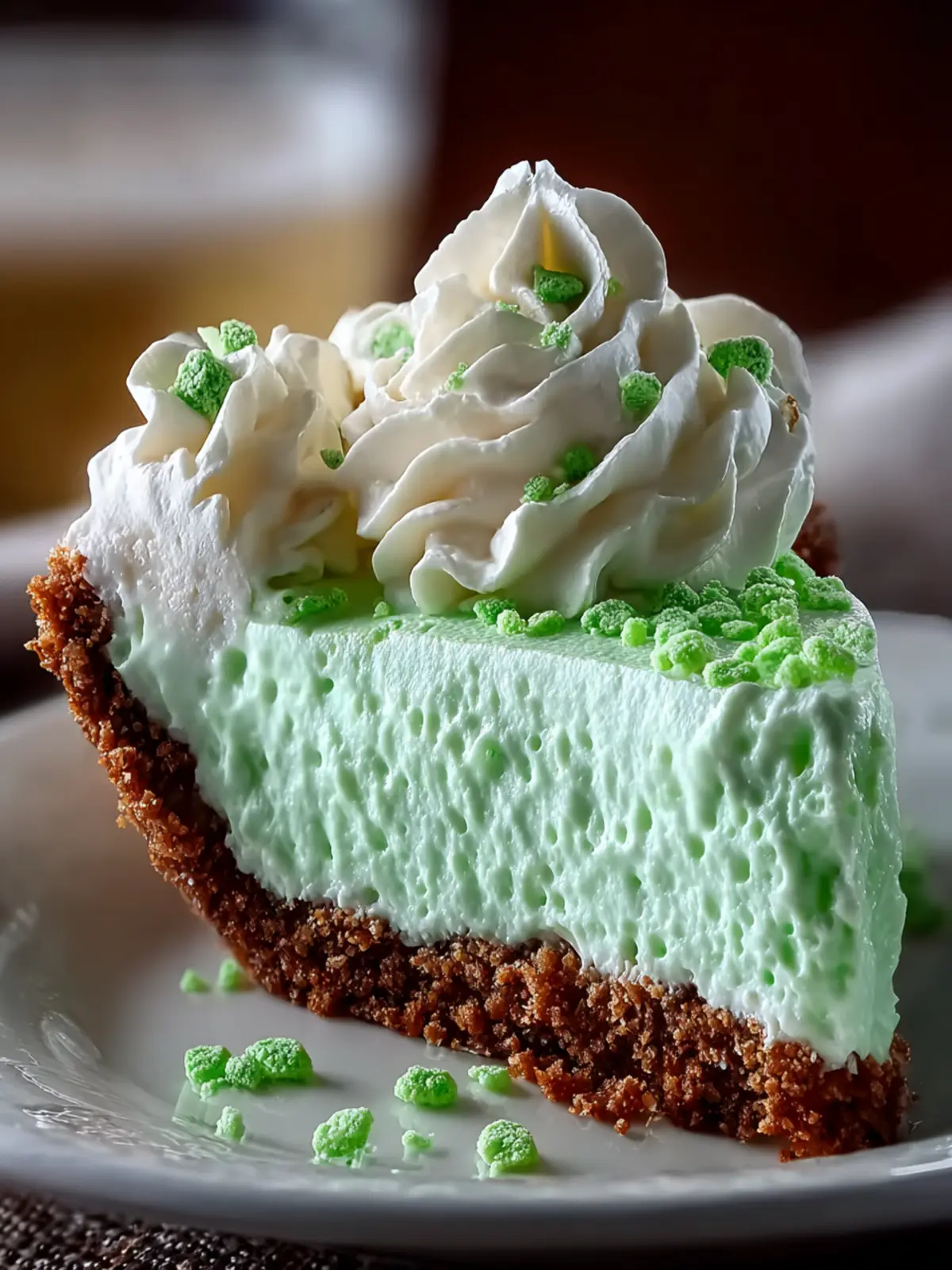 No-Bake Shamrock Shake Pie First Image