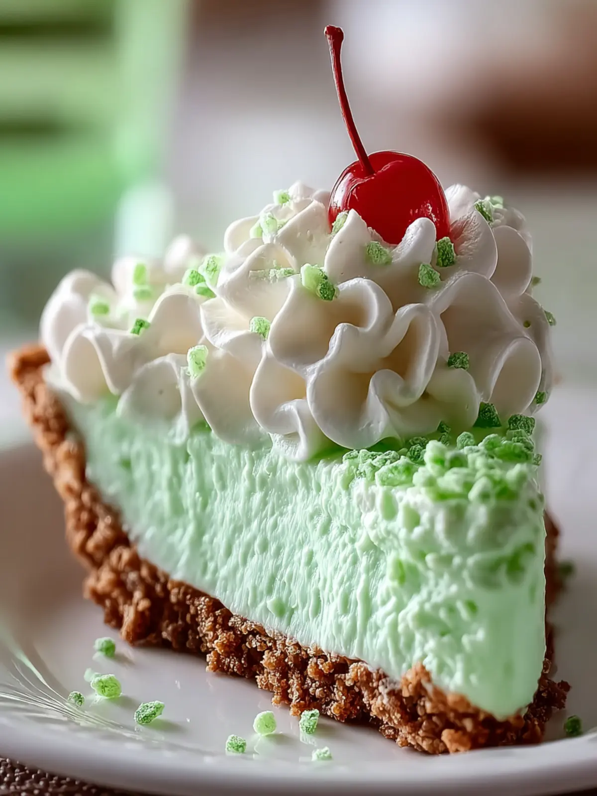 No-Bake Shamrock Shake Pie: Irresistibly Creamy Delight 6 No Bake Shamrock Shake Pie Second Image bo8gwn