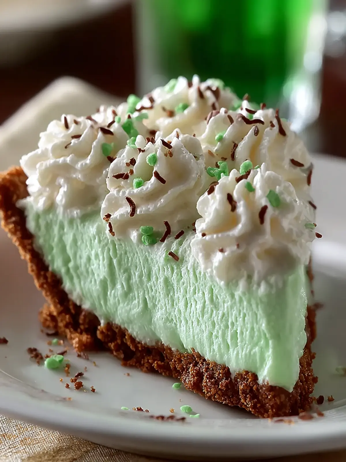 No-Bake Shamrock Shake Pie: Irresistibly Creamy Delight 7 No Bake Shamrock Shake Pie Third Image dnqzvq
