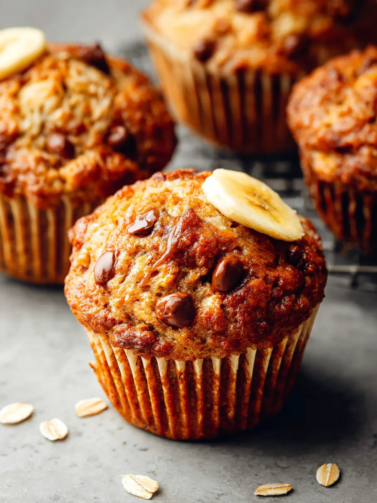 Oatmeal Banana Muffins: The Best Healthy Treat Ever! 8 Oatmeal Banana Muffins Fourth Image d6syeq