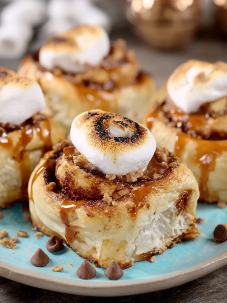 Peanut Butter S’mores Sweet Rolls First Image