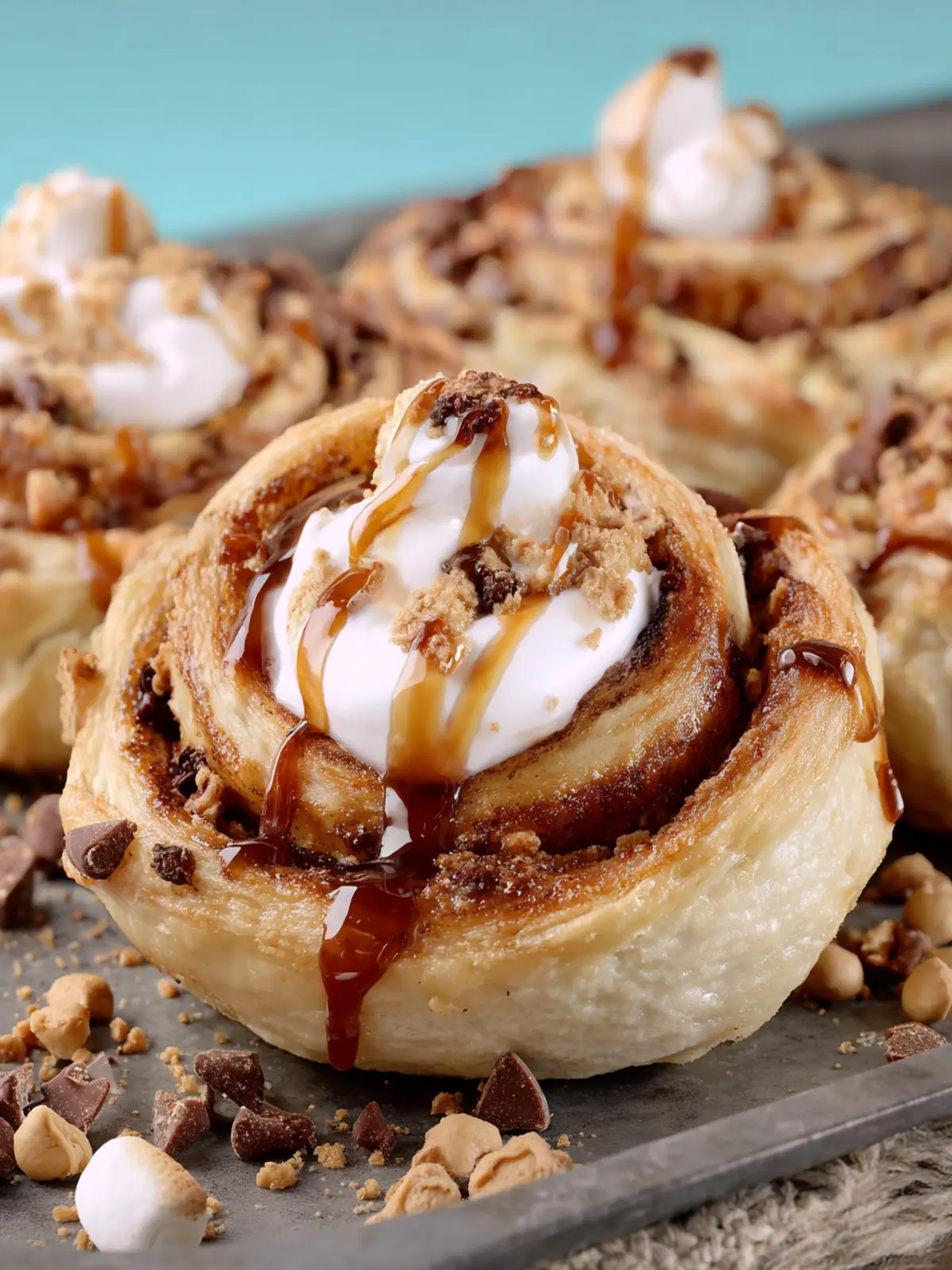Peanut Butter S mores Sweet Rolls Fourth Image l7f6af