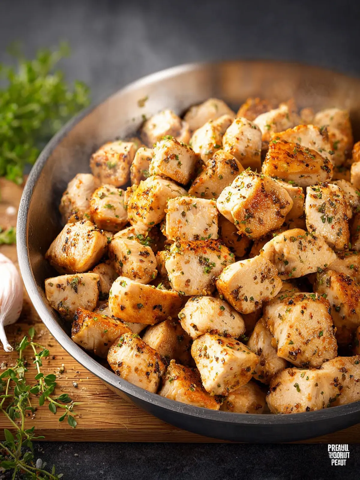 Seasoned Diced Chicken Third Image ndbmgf