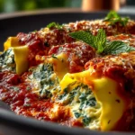 Spinach and Ricotta Stuffed Manicotti First Image