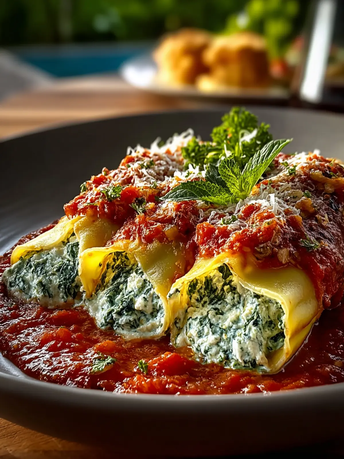 Spinach and Ricotta Stuffed Manicotti Fourth Image g0tnjn