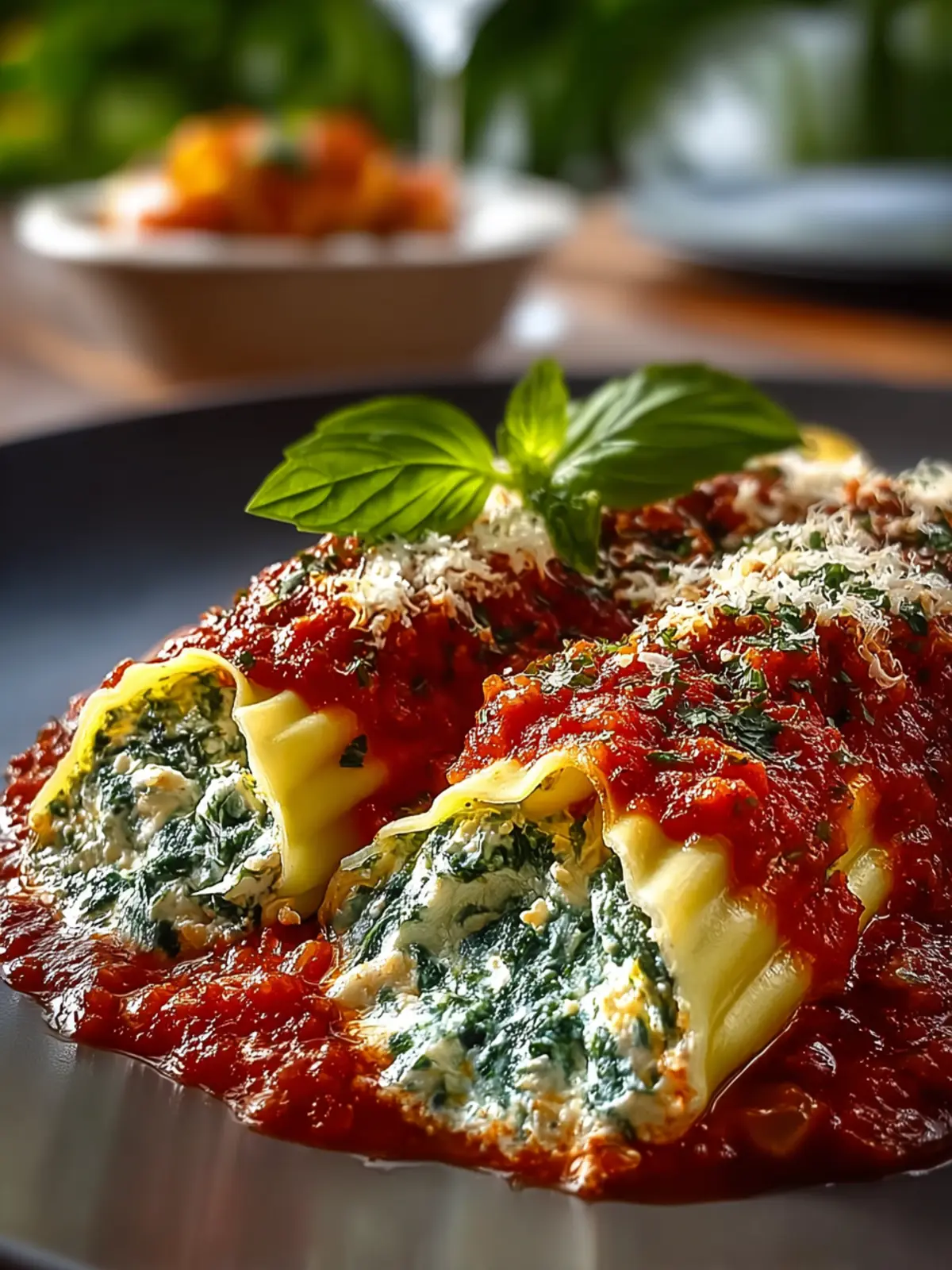 Spinach and Ricotta Stuffed Manicotti Third Image cqlqdn