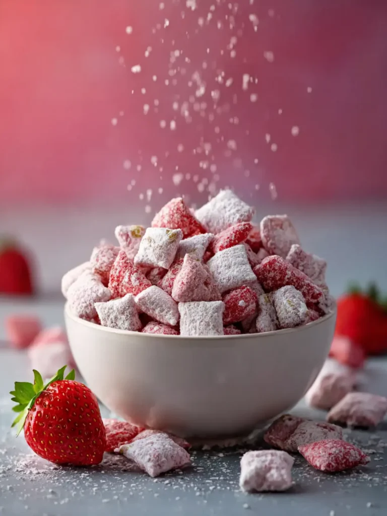 Strawberry Shortcake Puppy Chow: A Sweet Treat Full of Nostalgia First Image