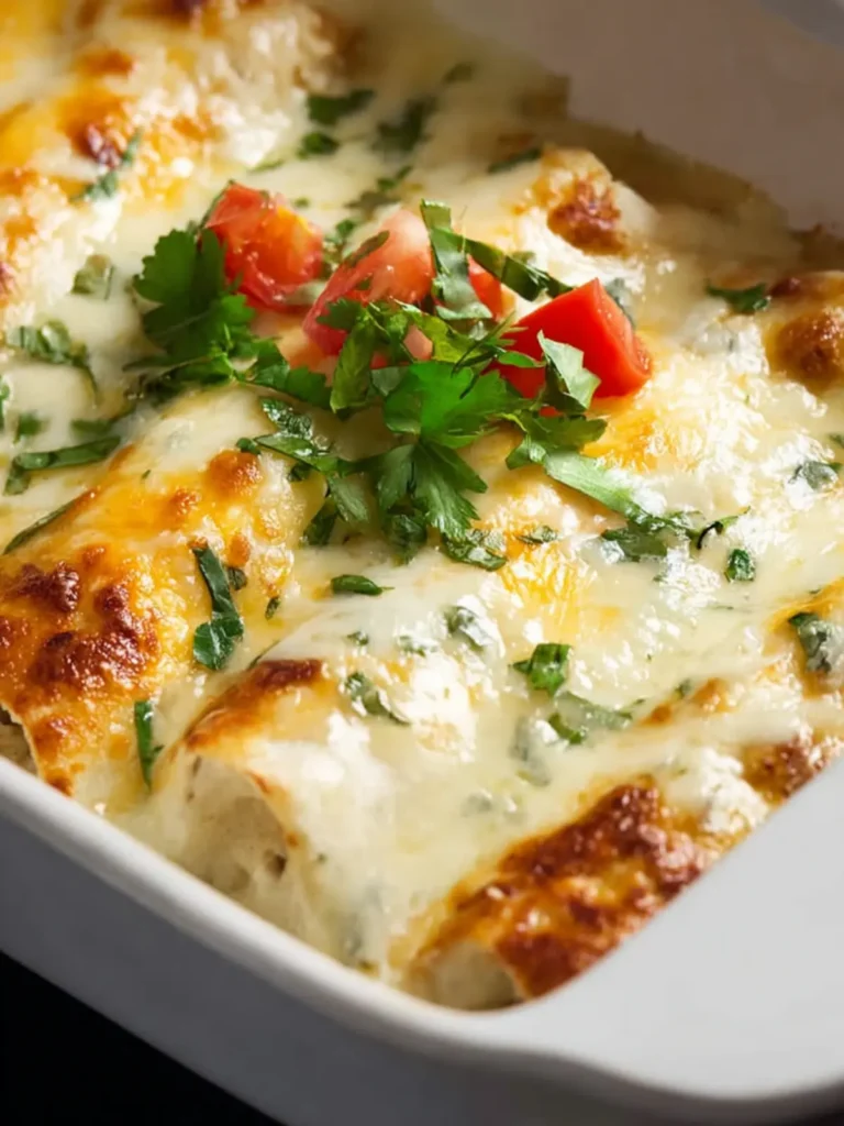 White Chicken Enchiladas First Image