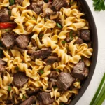 Beef Tips and Noodles First Image