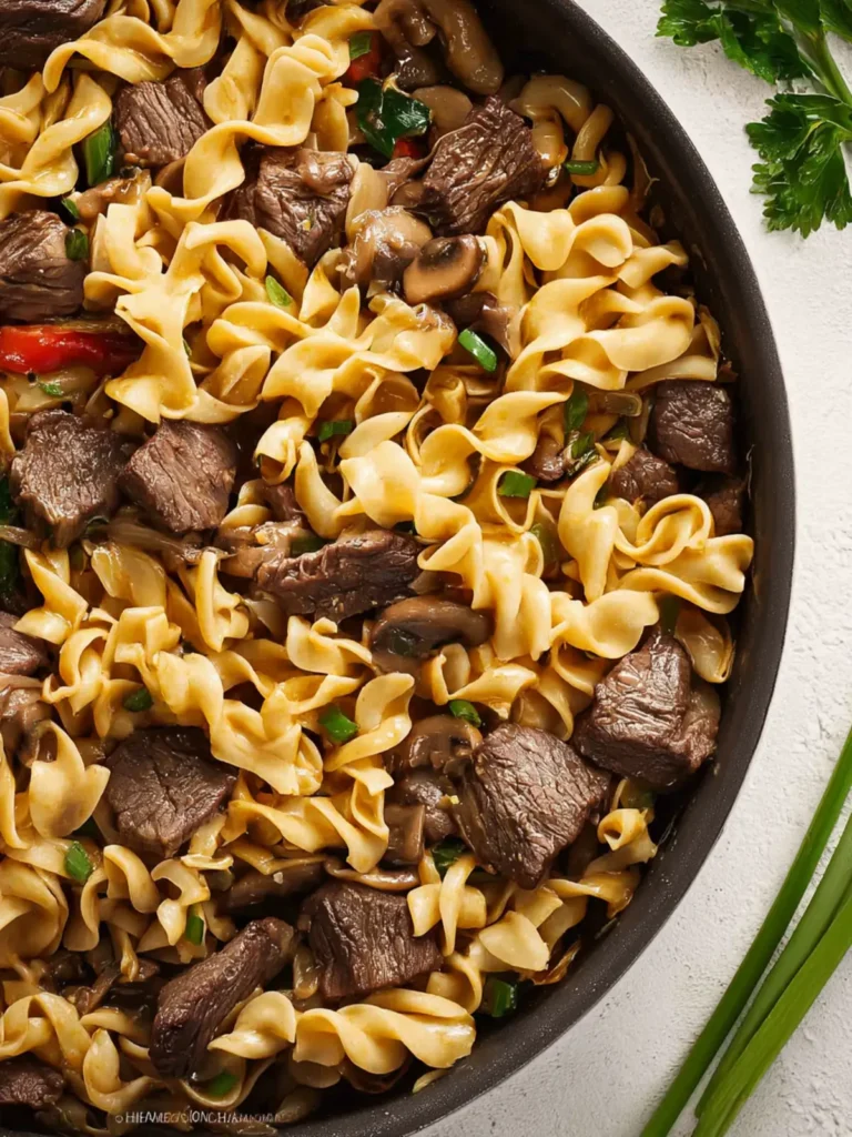 Beef Tips and Noodles First Image