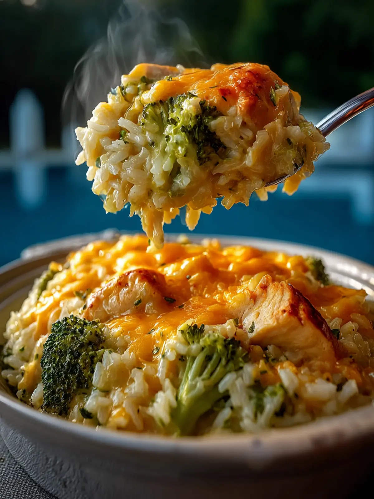 Cheesy Broccoli Chicken and Rice Casserole Fourth Image ffnoya