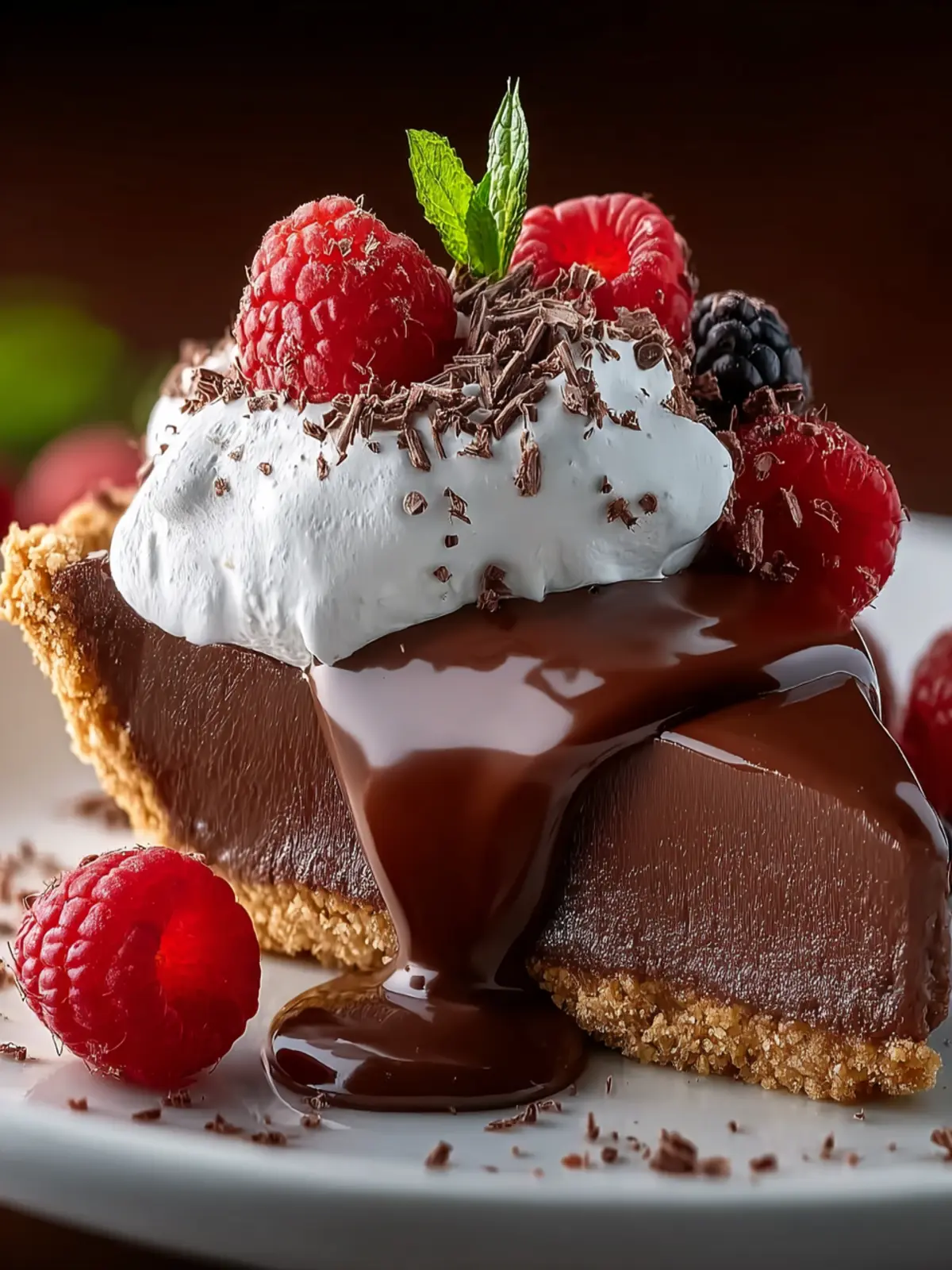 Chocolate Pudding Pie Second Image k8td7i