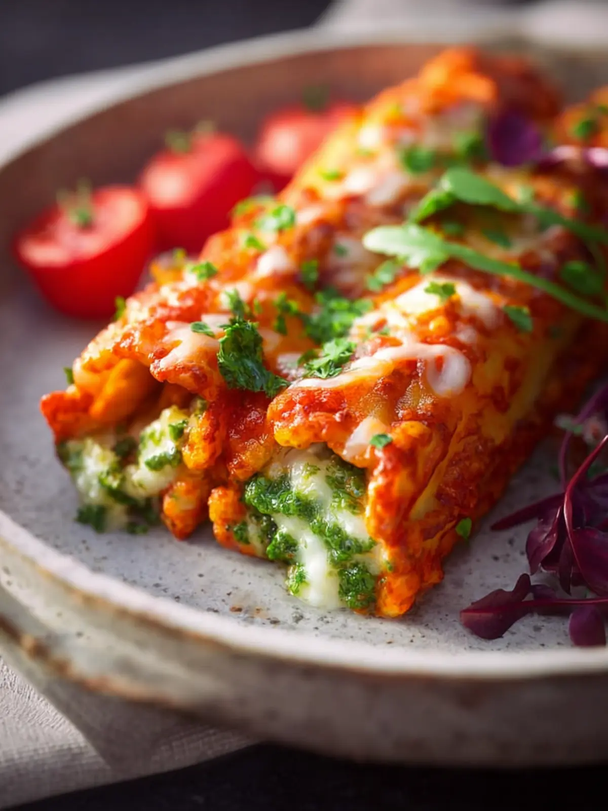 Cozy Baked Manicotti Second Image iysf0b