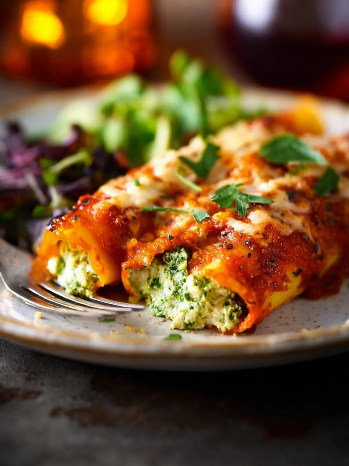 Cozy Baked Manicotti Third Image dlkpjl