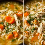 Crock Pot Chicken and Rice Soup – dinner recipes First Image