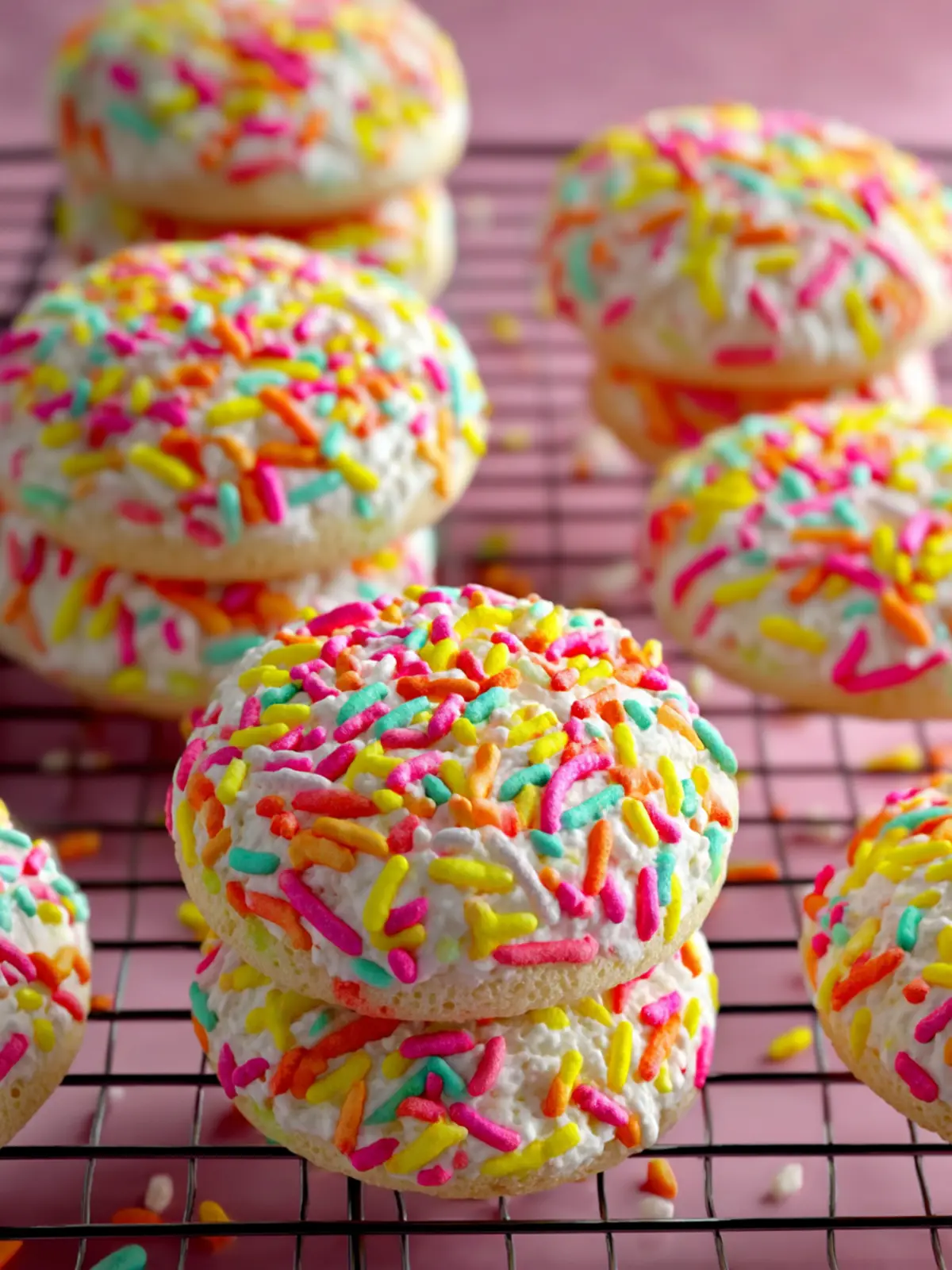 Easy Sprinkle Cookies Recipe with Cream Cheese First Image