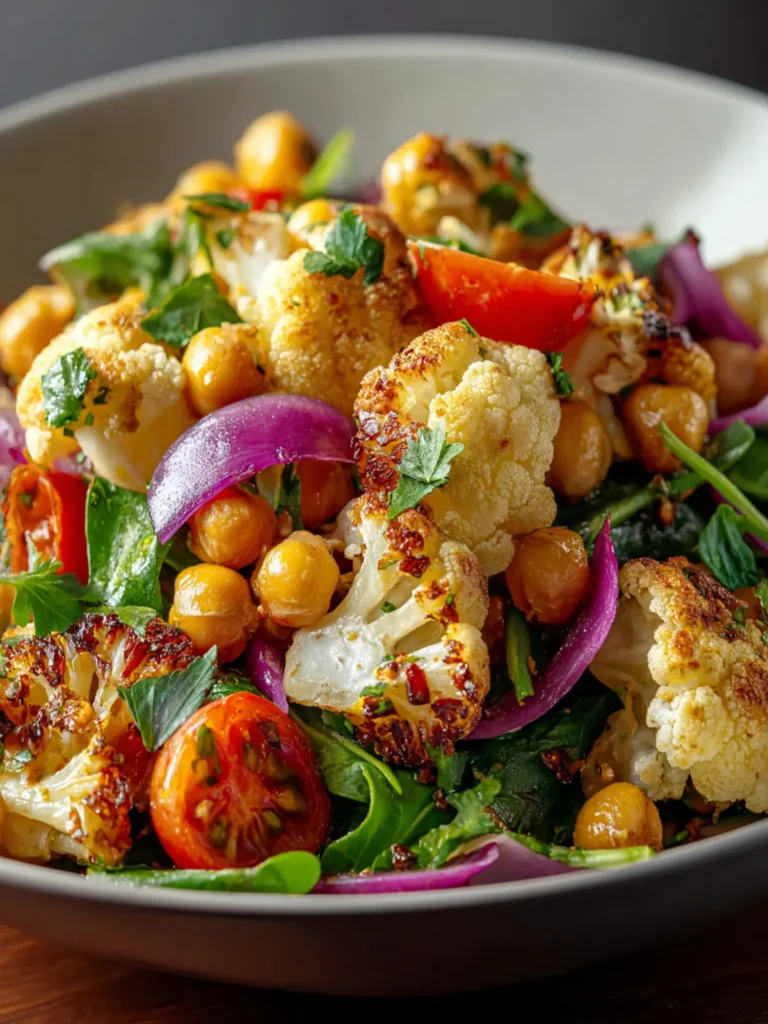Irresistible Chickpea and Roasted Cauliflower Salad First Image
