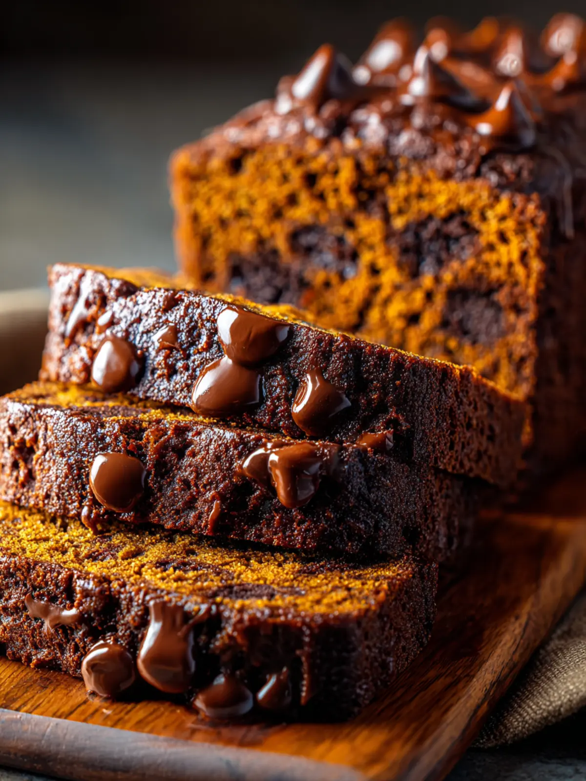 Irresistible Moist Chocolate Pumpkin Bread Recipe Third Image ywmsis