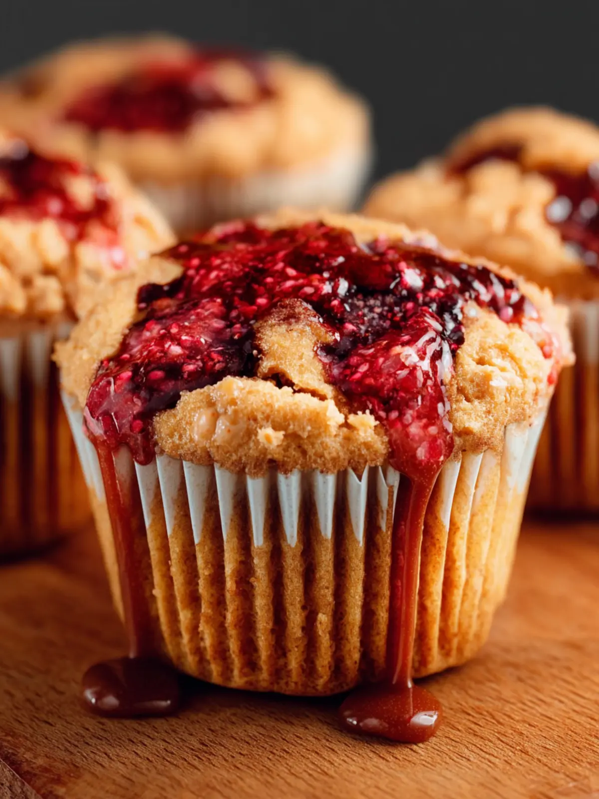 Peanut Butter And Jelly Muffins Third Image bojeh9