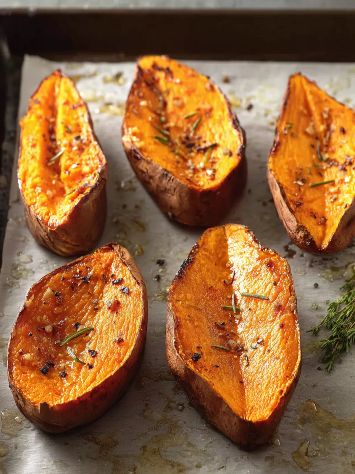 Perfect Roasted Sweet Potato Halves, Oven Baked First Image