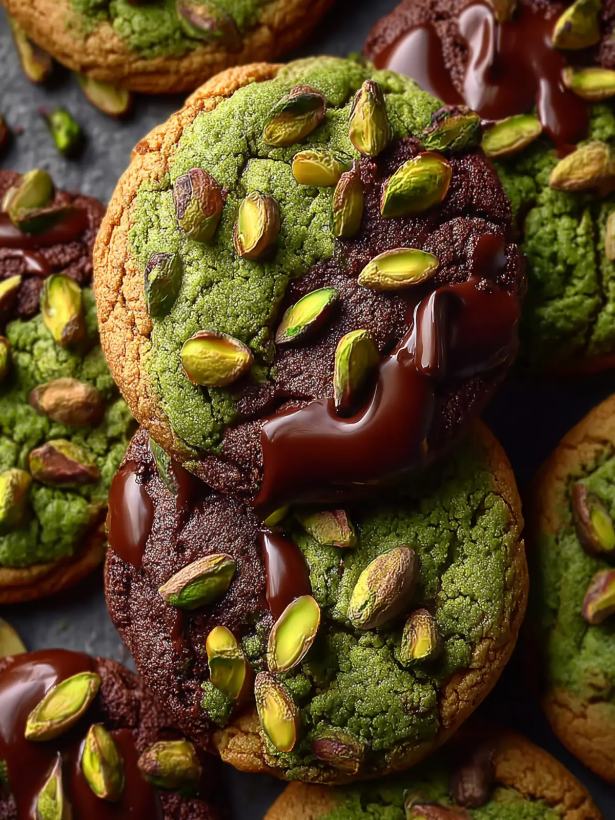 Pistachio Chocolate Cookies Fourth Image y9acuu