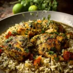 Salsa Verde Chicken & Rice Skillet First Image