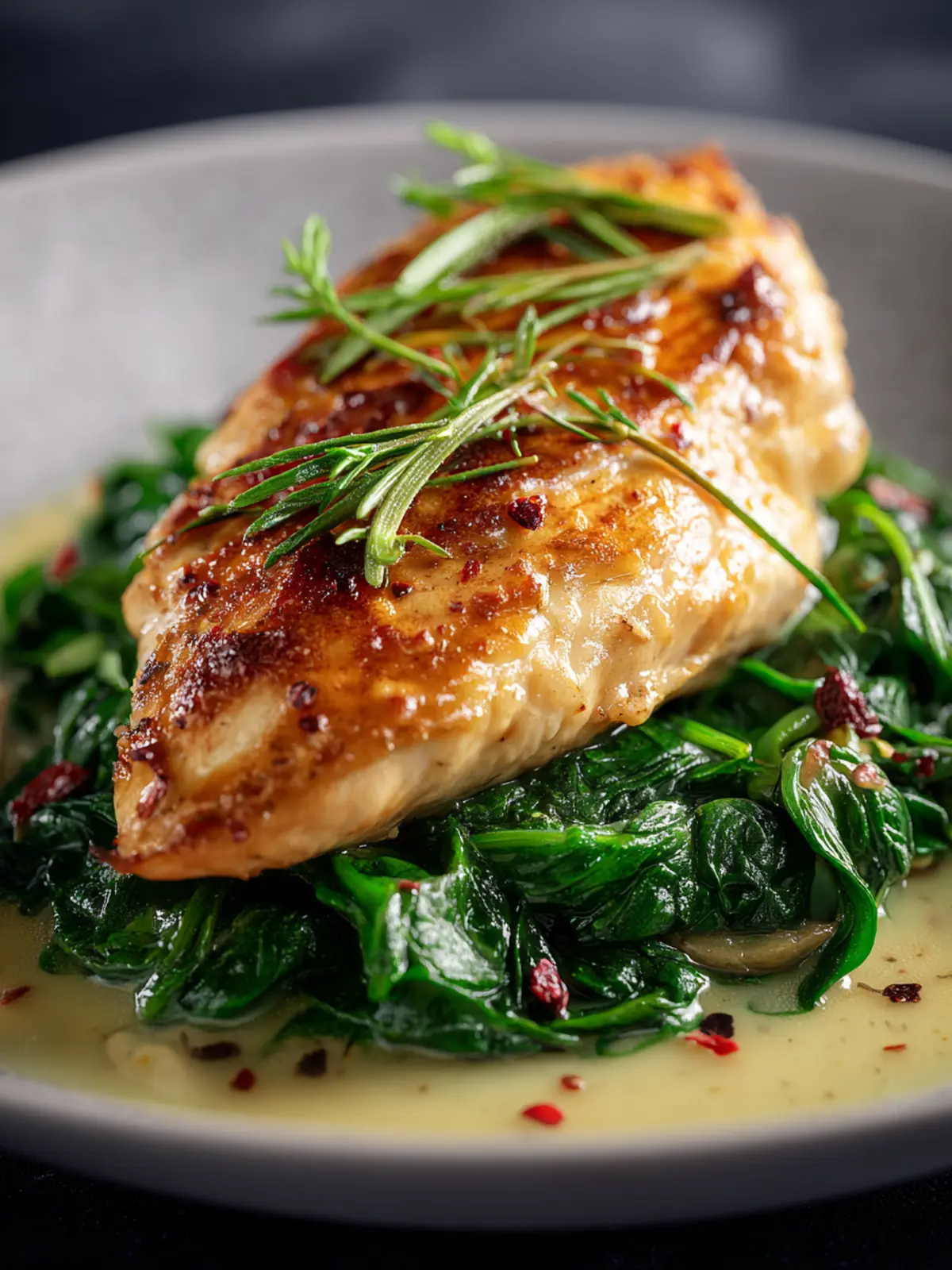 Spring Chicken Spinach Recipe Fourth Image ildmtv