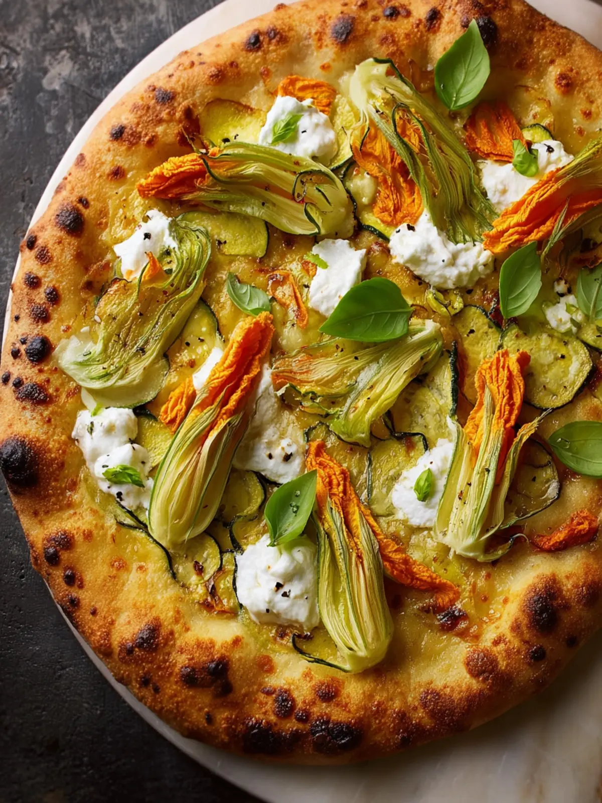 Squash Blossom Ricotta Pizza Second Image pvh0d8