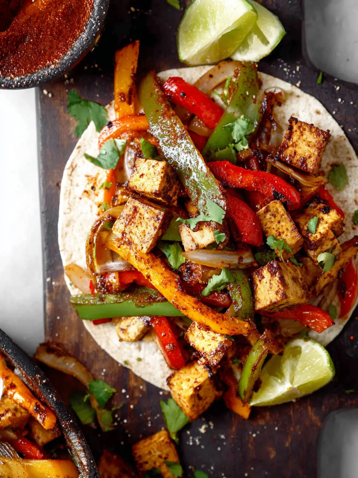 Vegan Tofu Fajitas Fourth Image hglhyy