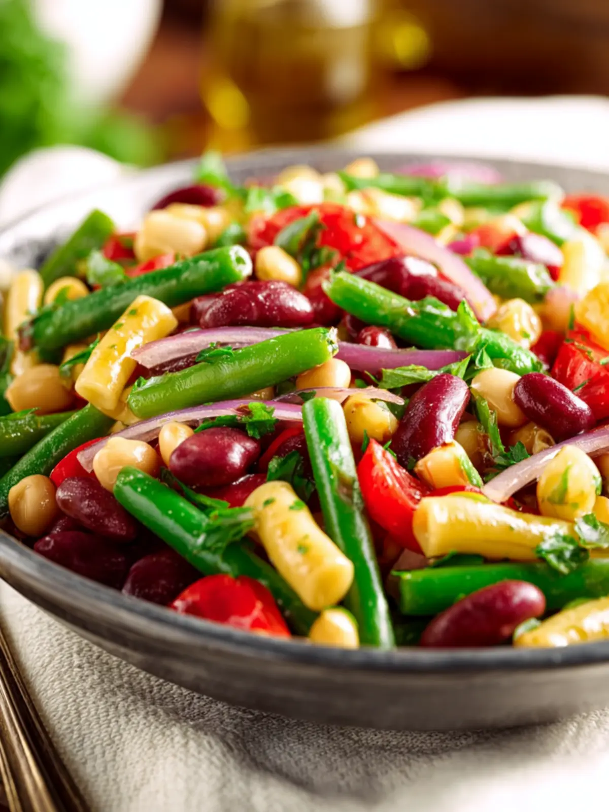 Zesty Three Bean Salad Third Image py5bmw