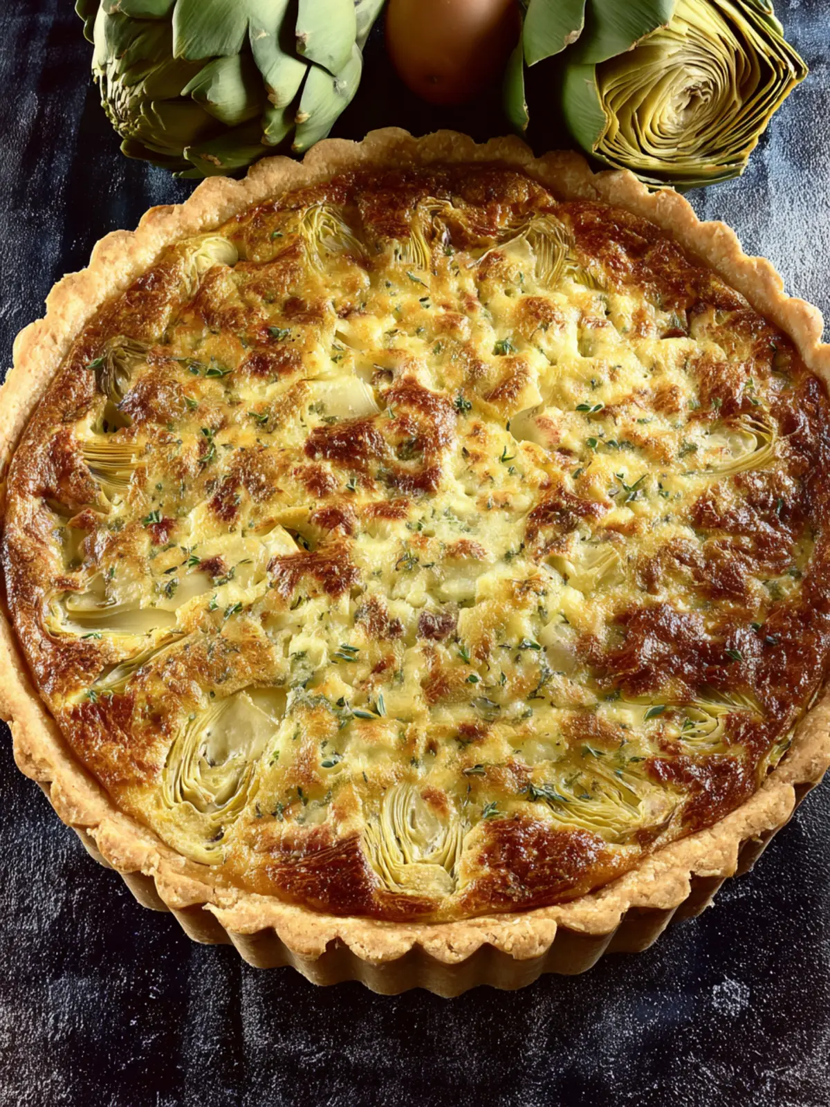 Artichoke Quiche Second Image dkbv3d