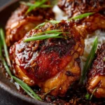 Slow Cooker Honey Garlic Chicken Thighs First Image