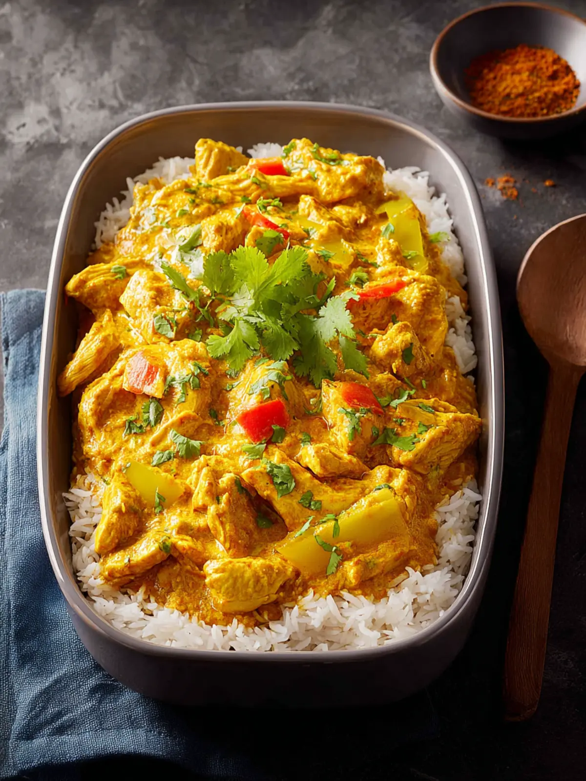 chicken curry and rice First Image