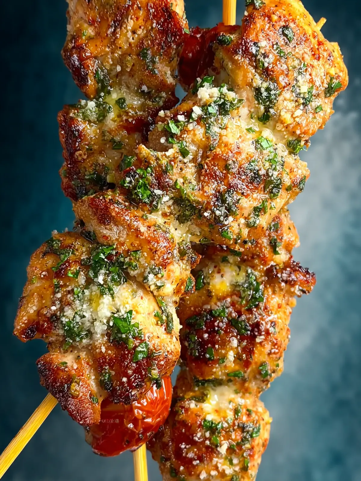 garlic parmesan chicken skewers First Image